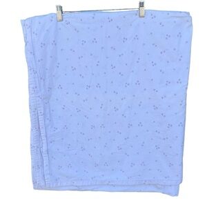 Simply Shabby Chic Mon Ami Pink Rose Queen Size Flat Top Sheet White FLAWS